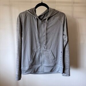 Rip Curl Women's Gray Lightweight Full Zip Hoodie Activewear Jacket S Athleisure